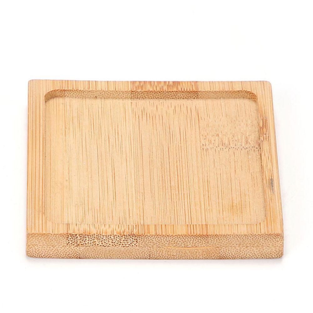 Декоративный держатель для суккулентов для бонсай из бамбука, поднос из дерева, основание цветочного горшка, шестиугольник, прямоугольник, круг, квадрат