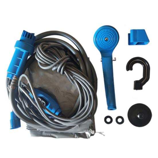 Портативный походный душ с бесщеточным двигателем Регулируемая конструкция Портативный комплект для уличного походного душа с автоматическим подключением и модернизированным насосом