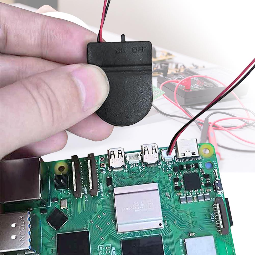 Для Raspberry Pi 5 Бокс для батареи RTC Держатель часов реального времени с батареей/без батареи Набор батареи часов RTC для RPI 5 Pi5