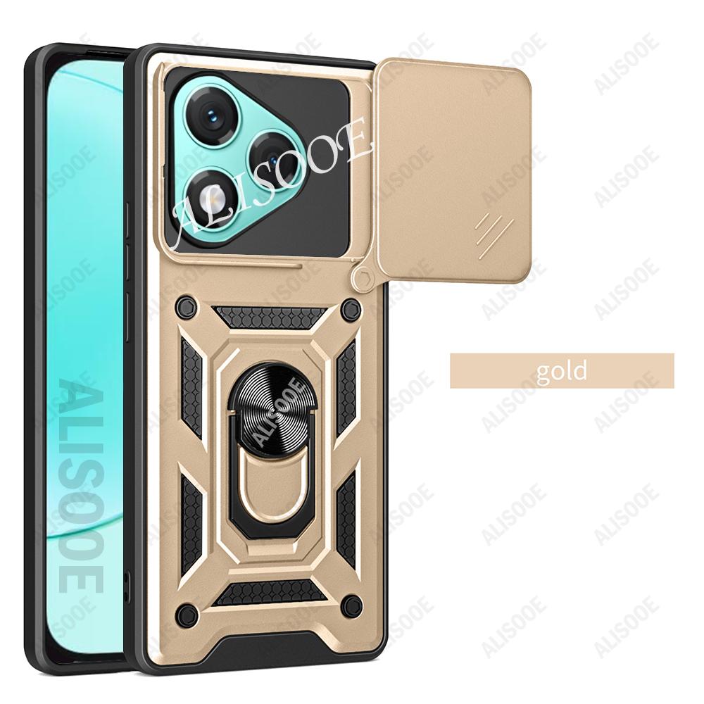 Чехол для Honor 400 Lite 5G / Honor 400 Pro Global Case Сдвижная камера Кольцо-подставка Ударопрочная крышка для Honor 400 Lite Capa