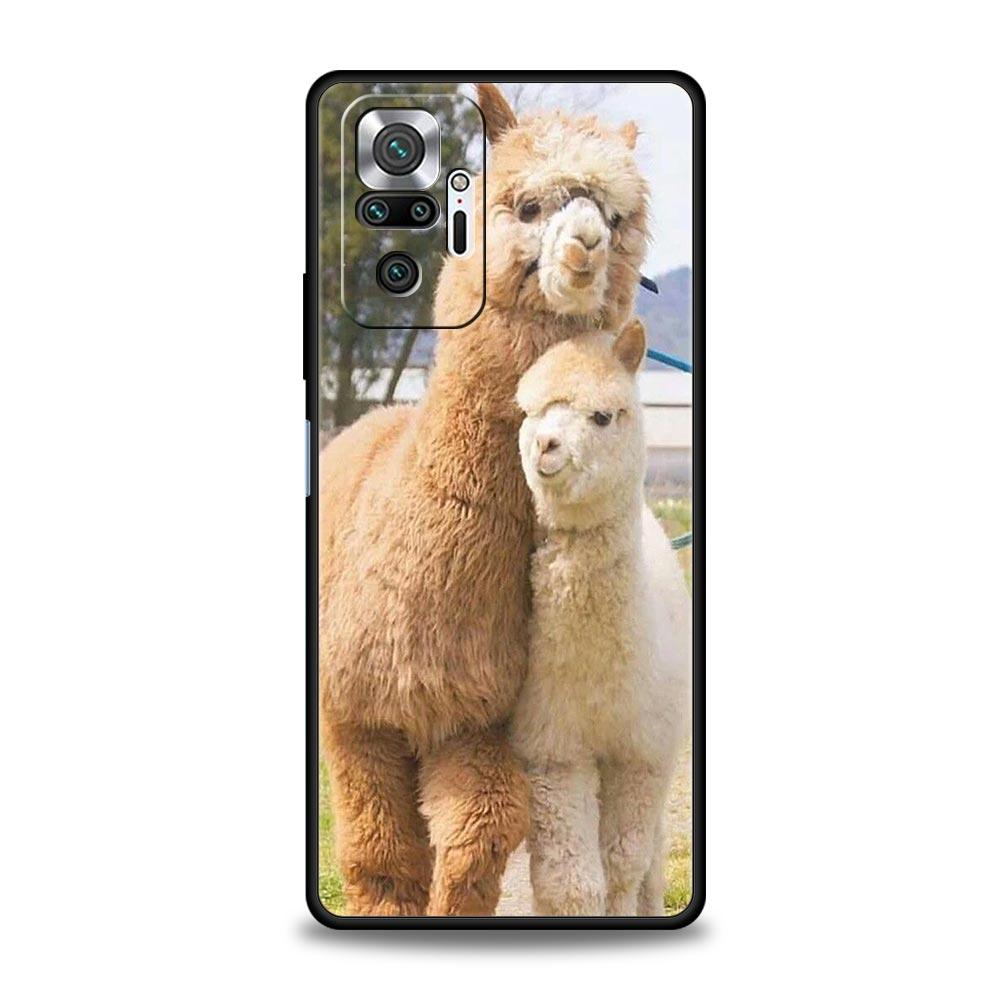 Милый Чехол для Телефона с Альпакой Для Xiaomi Redmi Note 13 12 5G 11 10 Pro Plus 4G 9S 9 8 7 9T 13C 12C 10C 9C 9A Силиконовый Чехол