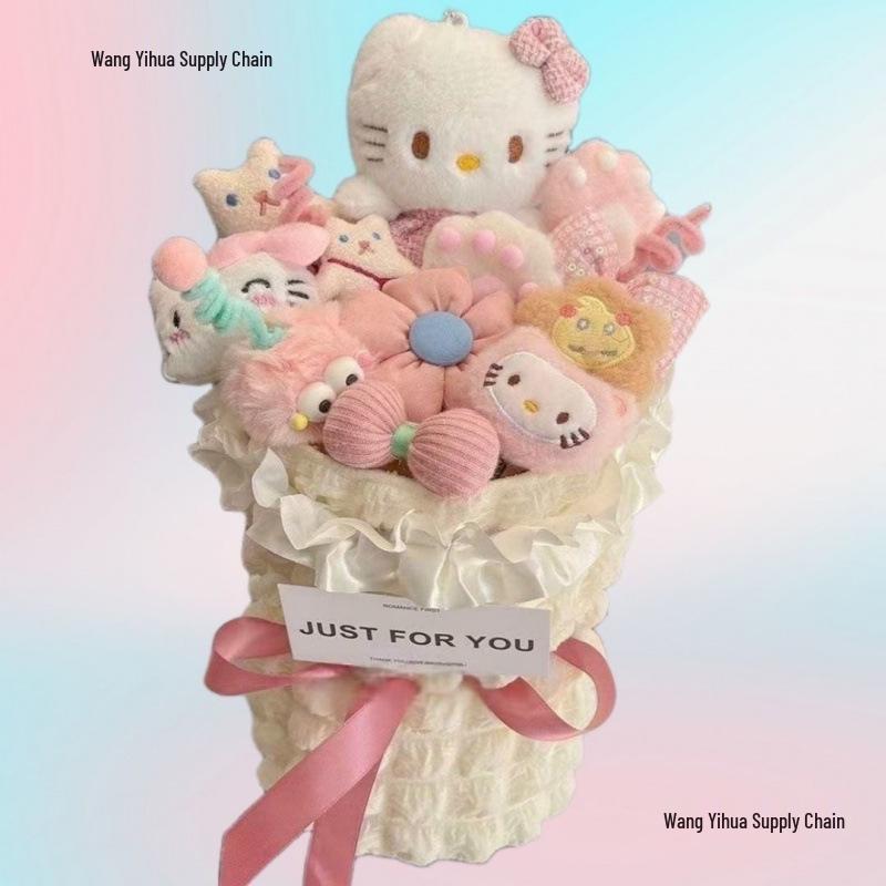 Букет из кукол Hello Kitty: Идеальный подарок на день рождения для девушки, лучшего друга или ребенка