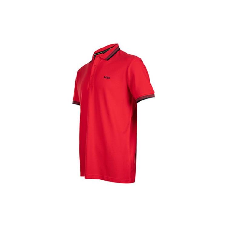 HUGO BOSS Men's Paddy Pique Polo Shirt Red 50468983-624