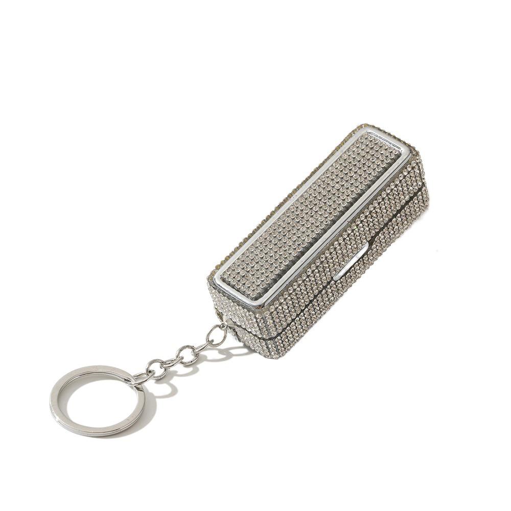 Блестящий чехол для хранения блеска для губ Брелок Портативный держатель для губной помады Стразы Коробка для губной помады Макияж