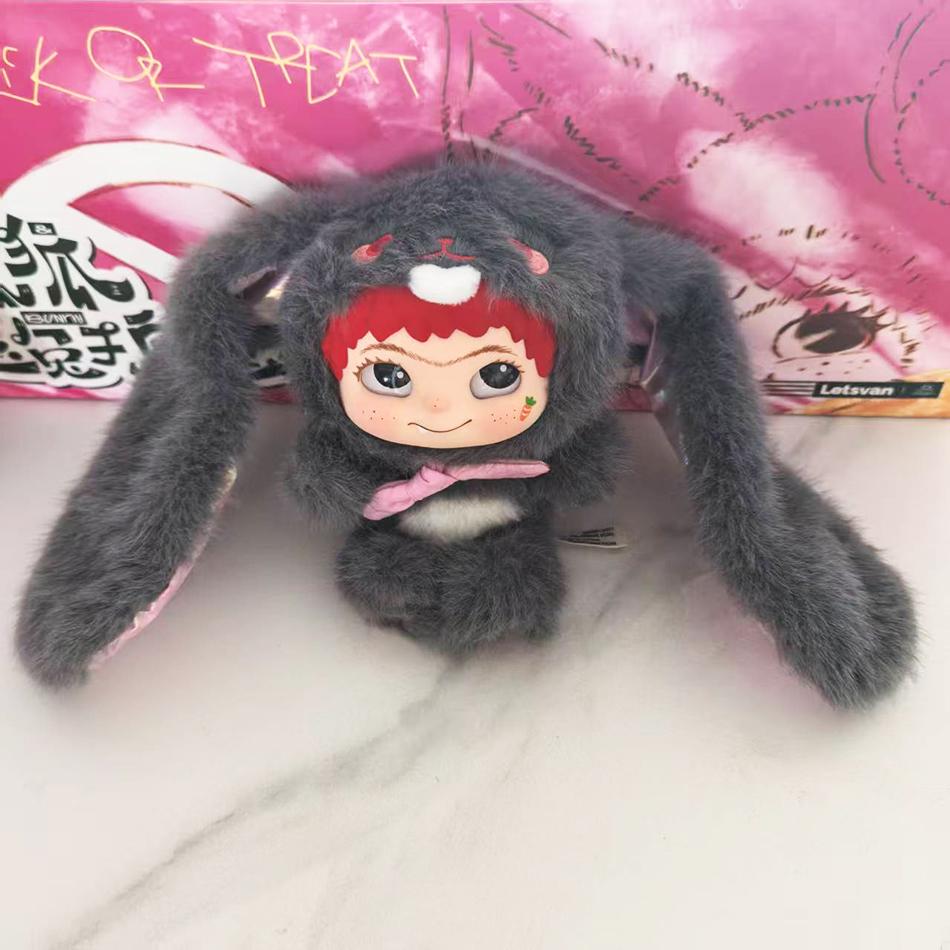 Виниловая плюшевая кукла Модная игра WAKUKU Лис и Кролик Серия Вечеринка на Хэллоуин Ручная работа Модель Украшение Коллекция Кастомизация