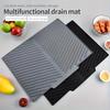 [1pc Non-Slip Kitchen Drain Mat] 1pc Non-Slip, Quick-Dry Multifunctional Kitchen Drain Mat | Heat-Resistant Rubber Mat for Dishes, Utensils & Cups