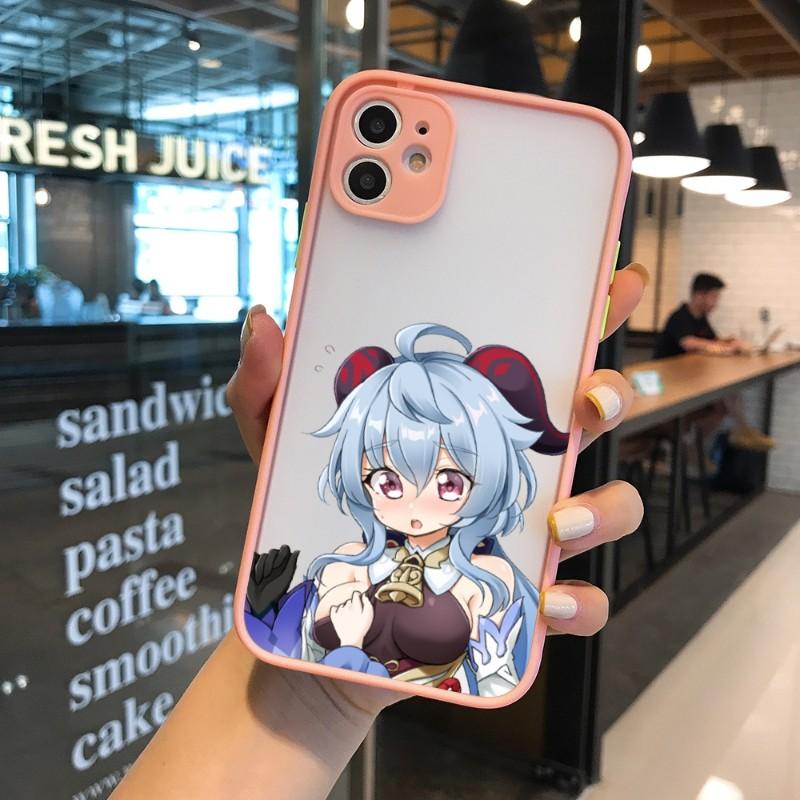 Чехол для телефона Genshin Impact Ganyu для IPhone 13 12 11 Mini Pro Max XS X Max XR 8 7 Plus SE 2022, цвет кожи, чехол для телефона
