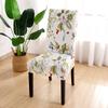 Printed Chair Cover Elastic Kitchen Seat Cover Stretch Chair Covers for Dining Room Wedding Hotel Banquet Washable