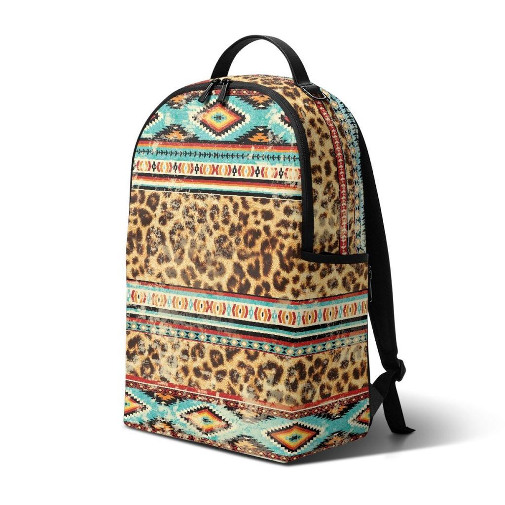 International Station Pod Pattern Custom Backpack Retro Ethnic Style Minimum Order Travel Commemorative Bag