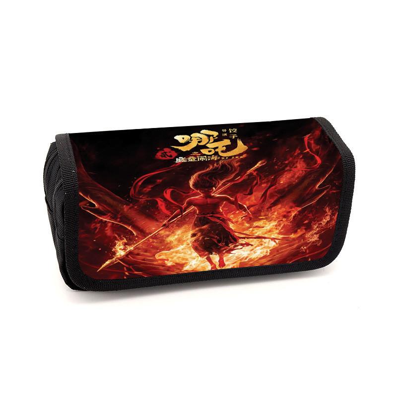 Minimalist Pencil Childrens Case With Ne Zha Print Design For Daily Use School