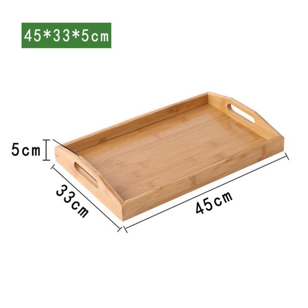 Bamboo Storage Tray household Tea Tray Retro Storage Plate  Home Living Room