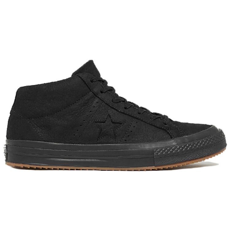 Converse One Star Counter Climate Mid 'Triple Black' 158832C