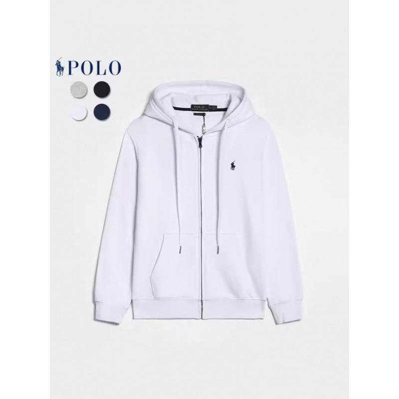Men's Fleece-Lined Hooded Jacket with Zipper and Embroidery - Fashionable Autumn/Winter Casual Sweatshirt