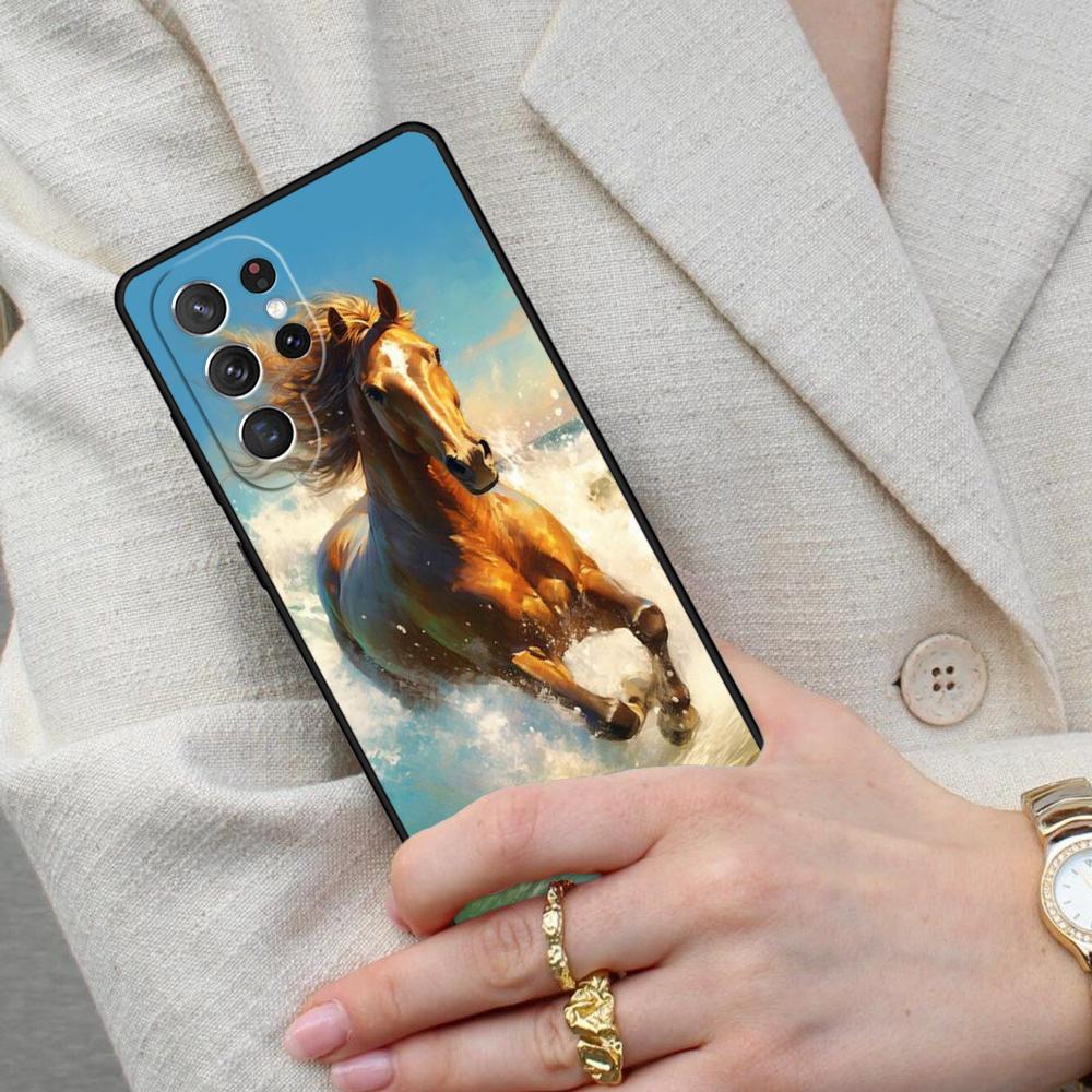 Чехол для телефона с изображением животного-скакуна, лошади, для Samsung Galaxy S26 Ultra S25 S24 S23 S22 S21 S20 Note10