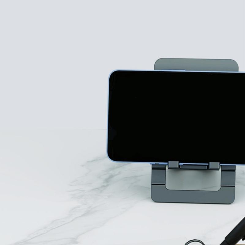 Foldable Metal Phone Holder easy carry  Designs Adjustable Aluminum Stand for Easy Pocket Storage & Hands Frees Viewing