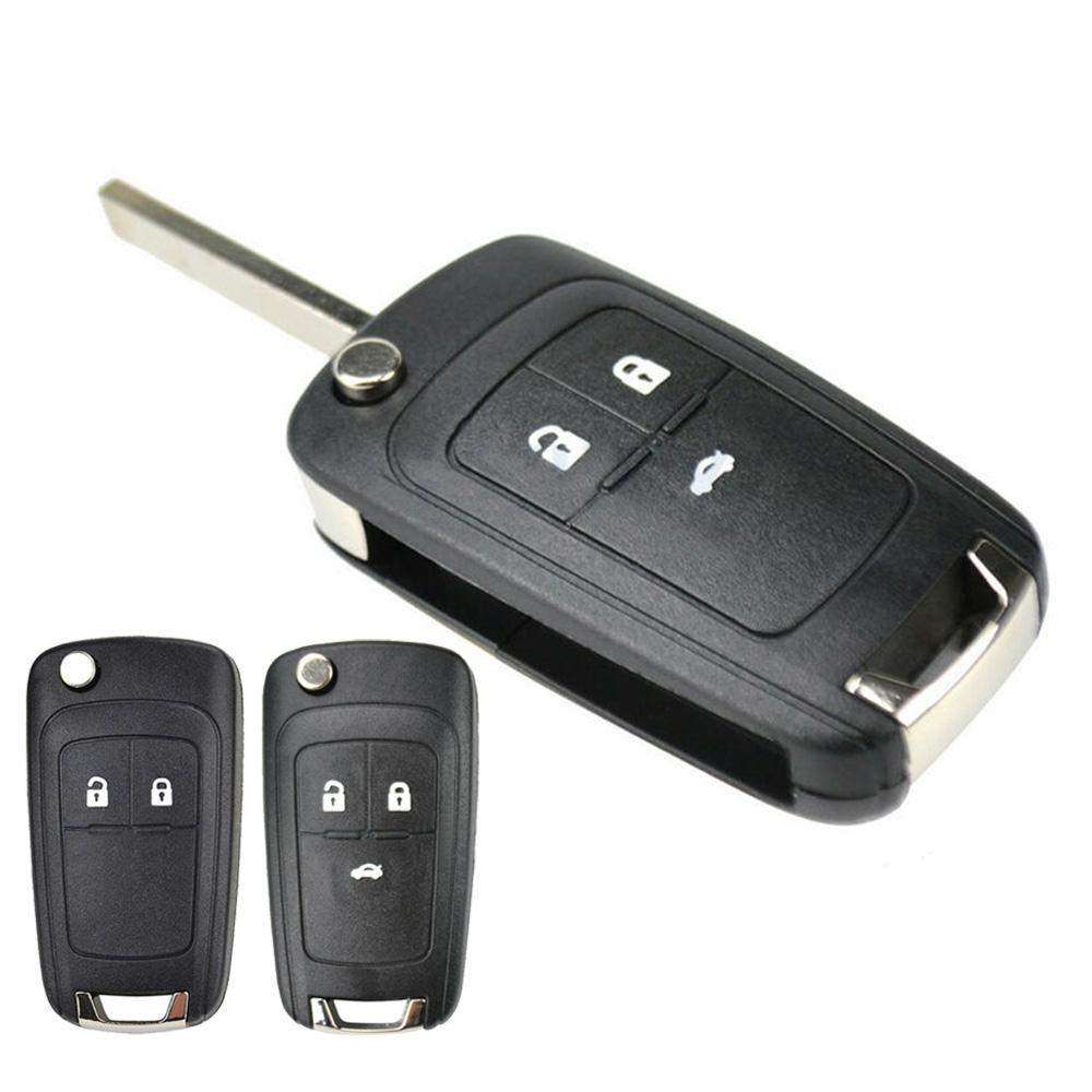 1 Pc 2 Key Or 3 Key Shell Buttons Car Remote Key Shell Case Cover For Chevrolet Cruze Spark Orlando Flip Folding Car Key Shell