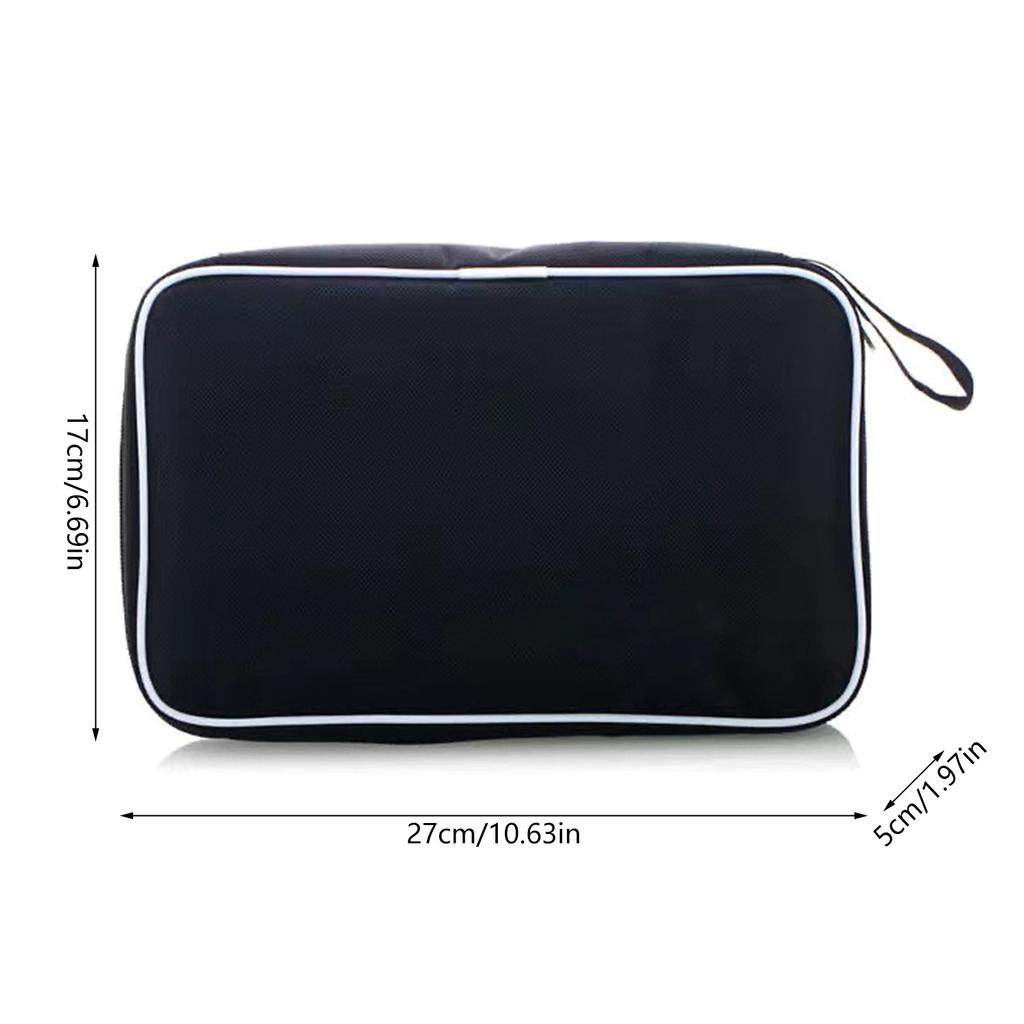 Table Tennis Racket Case Pingpong Bat Carry Bag Cover Hold 2 Paddles Table Tennis Balls Carrying Case for Indoor Outdoor