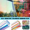 Dichroic Iridescent Window Film Rainbow Self Adhesive Glass Sticker Vinyl Decorative Glass Sticker DIY Home Decoration New