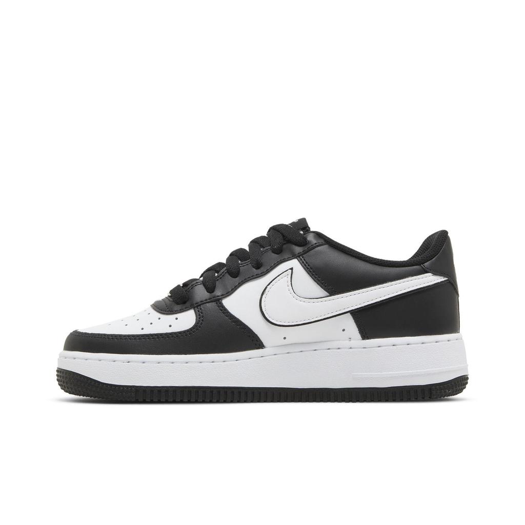 Nike Air Force 1 '07 для школьников 'Панда' (унисекс) Черные / Белые / Черные Детские скейтбордические кроссовки DV1621 001