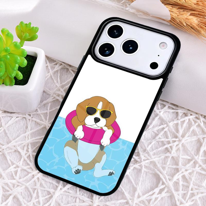 Beagle Dog Animal soft Phone Case for iPhone 17 Air 16 15 11 12 14 13 Pro Max Shockproof Cover