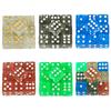 6 Sided Game Dice Glitter 10PCs 16mm Entertainment Acrylic Gambling Tool Dice