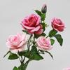Simulation flower feel moisturizing 3 heads orchid heart rose home decoration shooting prop flower