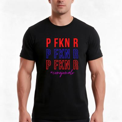 P FKN R (Bad Bunny) TShirt Summer Casual Cotton Tee Oversized Streetwear Tops Vintage Graphic Print Loose Fit Short Sleeve
