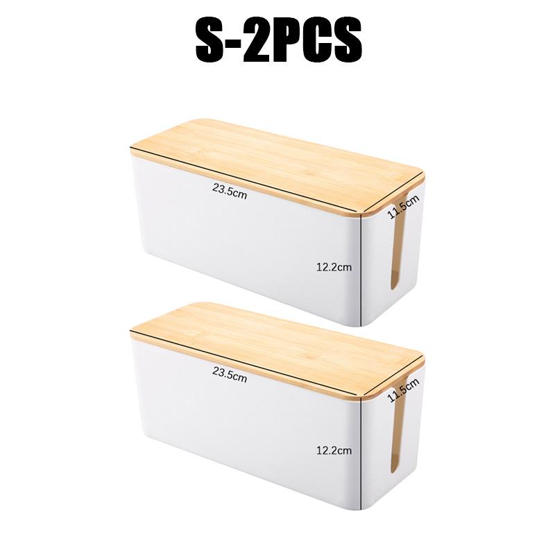 Ящик для хранения кабеля, деревянный чехол для хранения линии электропередачи, пылезащитный органайзер для розеток для зарядного устройства, чехол для проводов, домашний органайзер для намотки кабеля