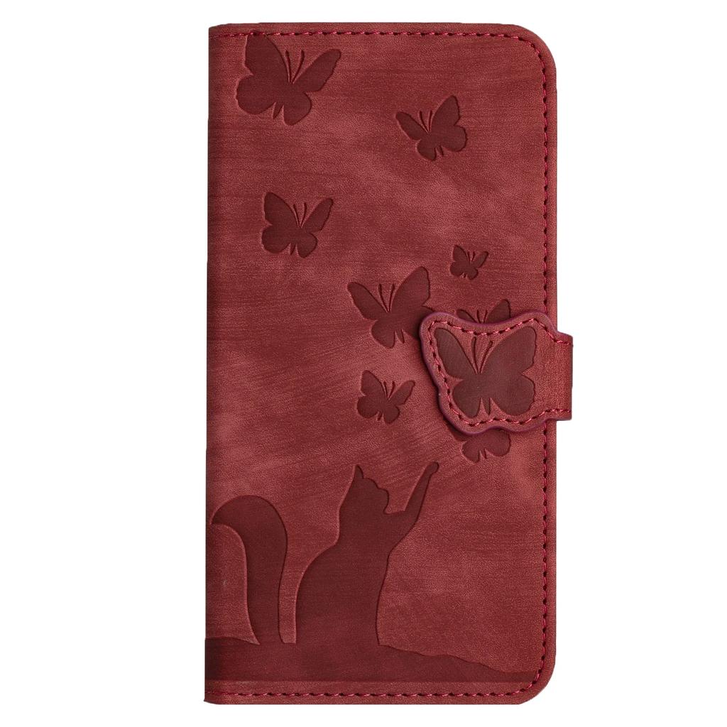 Чехол-книжка для Xiaomi Redmi 14C 13C A4 Note 14 13 12 Pro Plus Mi 14T Чехлы POCO C75 C65 Кошка Бабочка Кожаный Кошелек Задняя Крышка
