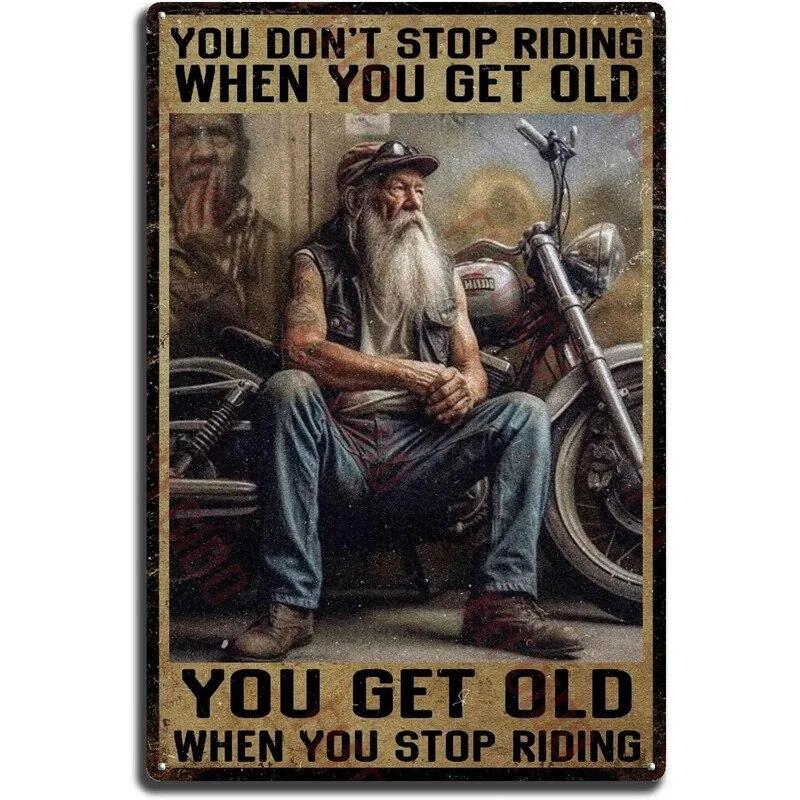 Retro Horse Make Me Happy Metal Tin Signs Vintage Posters for Garage Game Room Bar Man Cave Cafe Office Home Wall Decor Gift