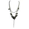 [P0790] - Black 'Les Antoinettes' Artisanal Necklace (handmade)