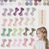 Threaded Bow Hairpin: Solid Color Children's Polka Dot Hair Accessories