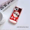 Мягкий чехол для телефона с кошачьими ушками для iPhone 16 15 14 13 12 11 Pro Max TPU Anti-Drop Прозрачная акриловая задняя крышка NY39 Новый год Счастливого Рождества Санта-Клаус