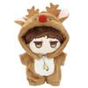 CLOGRATIA Plush Clothes, 10cm, Stuffed Animal Clothes, Chibi Plush, Oshi Plush, Chill Kigurumi, Dress-up, Oshi Activity (Reindeer)