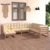 Day and Night - Day and Night Garden Furniture Set 7 Pieces and Cushions Solid Pine Wood