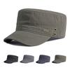 Хлопковая шляпа в стиле милитари, мужская шляпа от солнца, спортивная шляпа с плоским цилиндром на открытом воздухе, женские береты, плоские шляпы, кепка капитана, бейсбольная кепка дальнобойщика Snapback