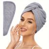 Ultra Soft Microfiber Towel - Fast Drying, Super Absorbent Wrap for Women & Girls, Gentle Care for Curly or Damaged Hair, Solid Bathroom Accessory