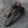 Classic High-End Head-Layer Cowhide Leather Strap Bronze Watch Clasp, 20MM 21MM 22MM, Soft Men's Vintage Leather Bracelet For Bronze