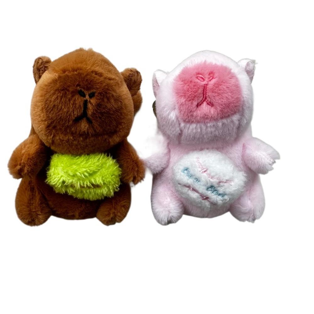 Pull Rope Capybara Plush Keyring Wings Trembling Capybara Plushie Doll Birthday Gift