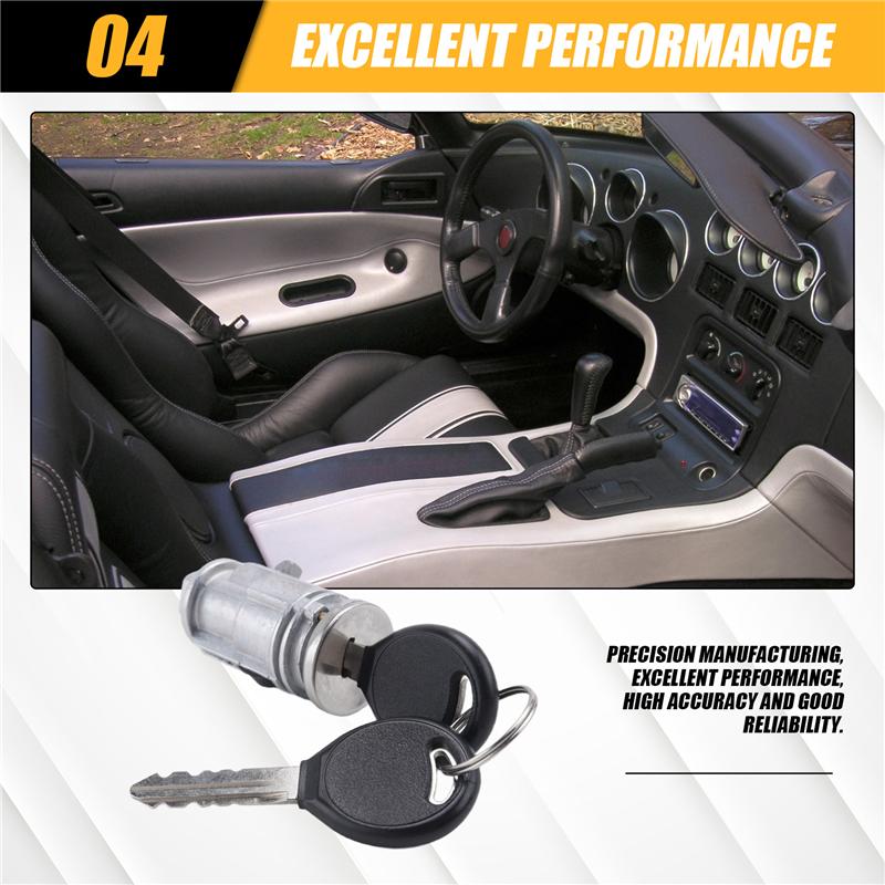 Замок зажигания с цилиндром и ключами для Chrysler Voyager Dodge Jeep Cherokee Plymouth 5003843AB 5003843AA-M53K