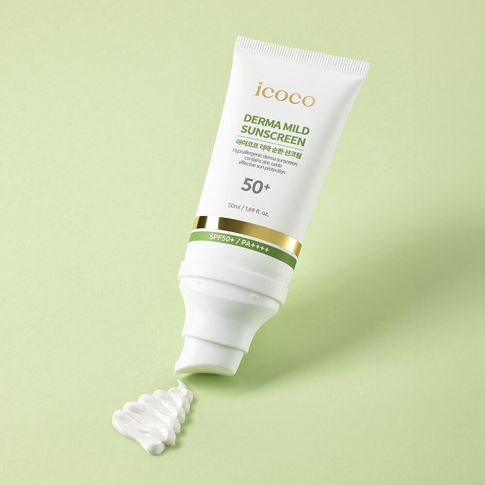 Мягкий солнцезащитный крем Icoco Derma 50 мл (SPF50 +)