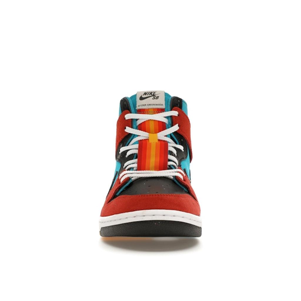 Diorr Greenwood x Nike Dunk High SB Navajo Arts Унисекс Кроссовки Разноцветные Бирюзово-синие Черные FQ1775-400