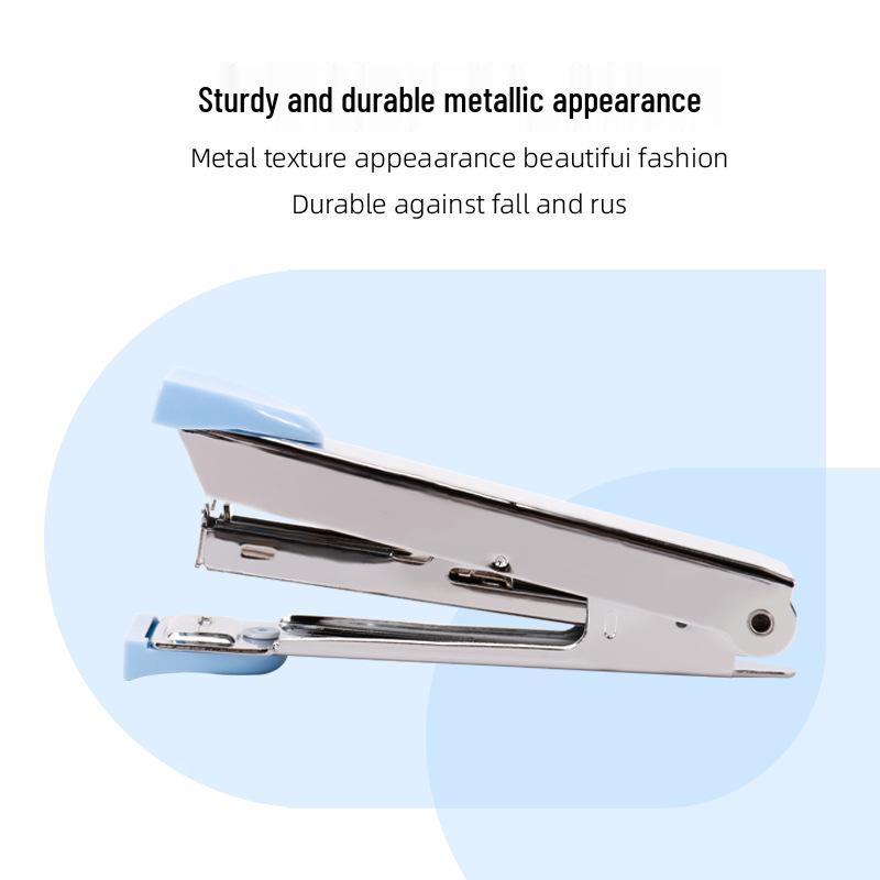 Compact Handheld Stapler No. 10 - Durable, Labor-Saving, Macaron Colors