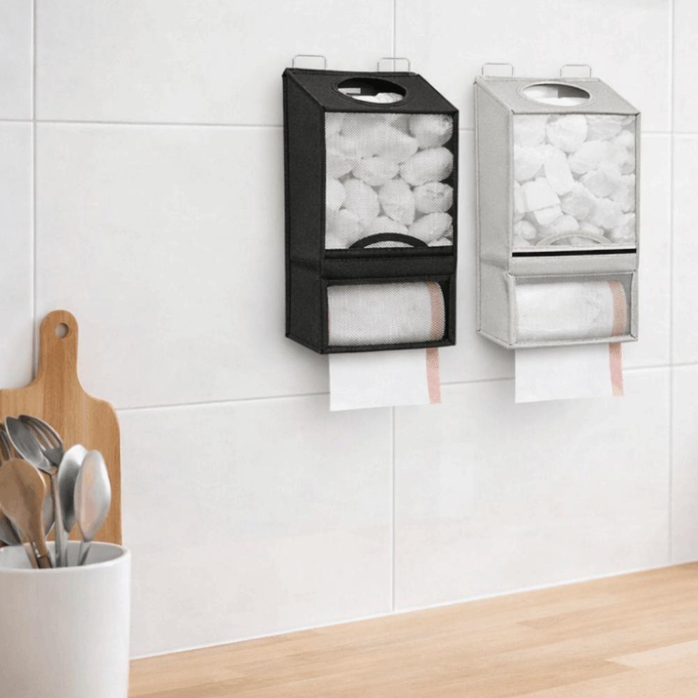 Large Capacity Plastic Bag Holder Non-woven Fabric Trash Bags Dispenser Shopping Bags