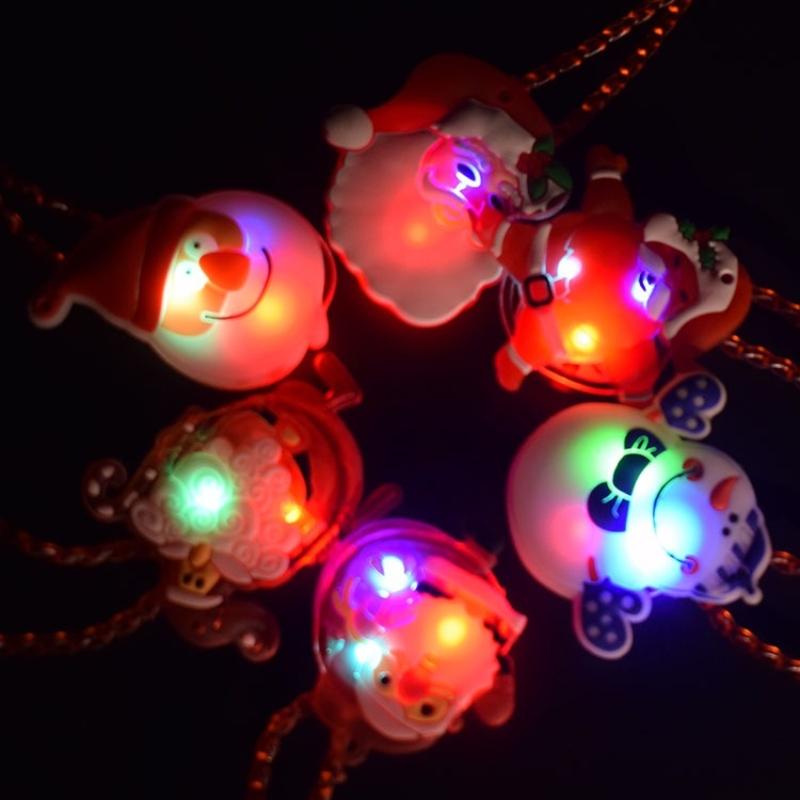 120 шт., светящееся ожерелье на Хэллоуин, детское блестящее ожерелье, страшный блестящий реквизит, украшения для вечеринки на Хэллоуин, рождественские украшения