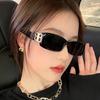 B-Shaped Small Frame Square Sunglasses 2021 Retro Sunglasses Trendy Personalized Sunglasses