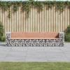 VidaXL Garden Bench Design Gabion 287x71x65.5 Cm Solid Douglas Wood 3196252