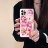 Аниме K-Kirby Милый чехол для телефона для iPhone 16 15 17 13 14 12 11 Pro Max Plus Черный корпус