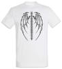 Demon Skeleton Wings T-Shirt Reaper Devil Satan Satanism Wing Bones