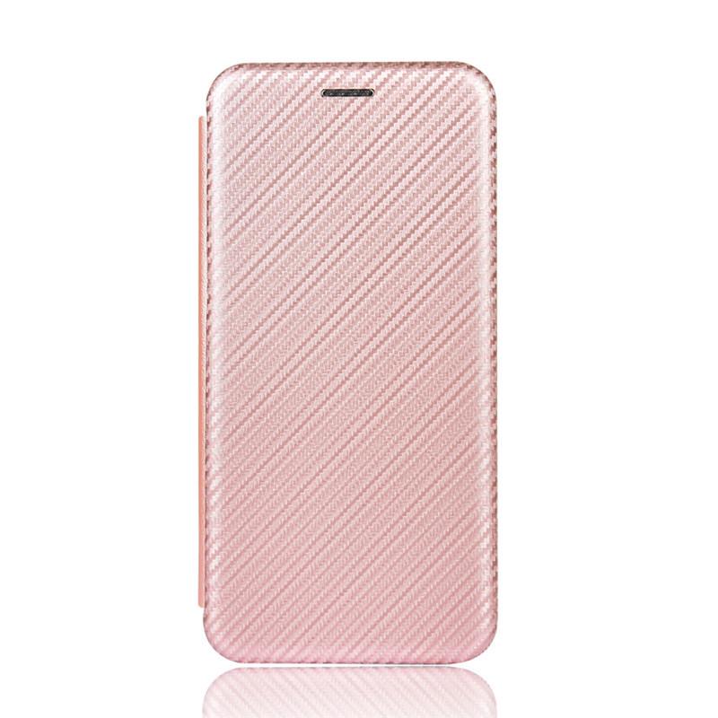 Чехол-книжка из кожи с карбоновыми элементами для Samsung S24 Ultra.